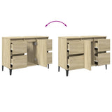 Sink Cabinet Sonoma Oak 80x33x60 cm Engineered Wood