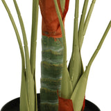 Artificial Palm Tree with 3 Trunks Green 85 cm PP - Front View