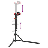Bike Repair Stand Foldable Adjustable 92-152 cm Red Steel - Low Angle
