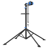 Bike Repair Stand Foldable Adjustable 108-188 cm Blue Steel - Front View