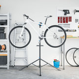 Bike Repair Stand Foldable Adjustable 108-188 cm Blue Steel - Side View