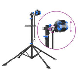 Bike Repair Stand Foldable Adjustable 108-188 cm Blue Steel - Low Angle