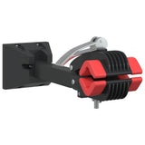 Bike Repair Stand Wall Mounted Foldable Red and Black Steel - Front View