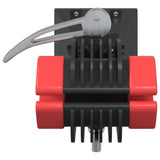 Bike Repair Stand Wall Mounted Foldable Red and Black Steel - Top-Down View