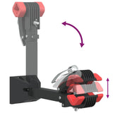 Bike Repair Stand Wall Mounted Foldable Red and Black Steel - Close-Up Angle