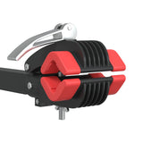 Bike Repair Stand Wall Mounted Foldable Red and Black Steel - Low Angle