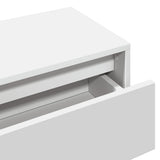 4 Piece Hallway Furniture Set White Engineered Wood - Low Angle