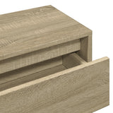 4 Piece Hallway Furniture Set Sonoma Oak Engineered Wood - Rear View