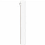 Vitrine Cabinet White 100x8.5x75 cm Engineered Wood