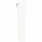 Vitrine Cabinet White 100x8.5x50 cm Engineered Wood
