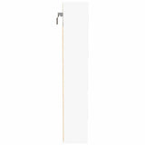Vitrine Cabinet White 100x8.5x50 cm Engineered Wood - 45-Degree Angle