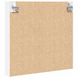 Vitrine Cabinet White 60x8.5x58 cm Engineered Wood - Rear View