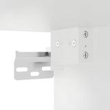 Vitrine Cabinet White 60x8.5x58 cm Engineered Wood - Low Angle