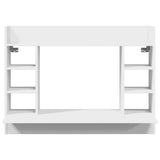 Wall-Mounted Desk White 105x48x75 cm Engineered Wood