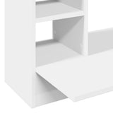 Wall-Mounted Desk White 105x48x75 cm Engineered Wood