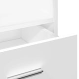 Lectern with Wheels & Drawer White 55x55x107 cm Engineered Wood - Extra Image