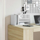 Desk Organiser White 44.5x24x25 cm Engineered wood - Side View