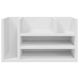 Desk Organiser White 44.5x24x25 cm Engineered wood - Top-Down View