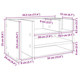 Desk Organiser White 44.5x24x25 cm Engineered wood - Extra Image