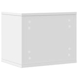 Desk Organiser White 36x26x29.5 cm Engineered wood - Rear View