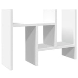 Desk Organiser White 34.5x15.5x35.5 cm Engineered wood - Front View