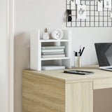 Desk Organiser White 34.5x15.5x35.5 cm Engineered wood - Top-Down View