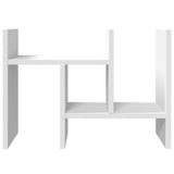 Desk Organiser White 34.5x15.5x35.5 cm Engineered wood - 45-Degree Angle