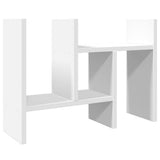 Desk Organiser White 34.5x15.5x35.5 cm Engineered wood - Rear View