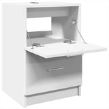 Sink Cabinet White 40x37x59 cm Engineered Wood - 45-Degree Angle