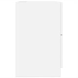 Sink Cabinet White 40x37x59 cm Engineered Wood - Rear View