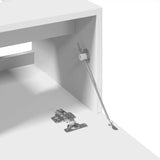 Sink Cabinet White 40x37x59 cm Engineered Wood - Low Angle