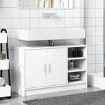Sink Cabinet White 90x29x55 cm Engineered Wood