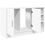 Sink Cabinet White 90x29x55 cm Engineered Wood - 45-Degree Angle