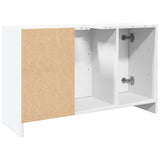 Sink Cabinet White 90x29x55 cm Engineered Wood - Close-Up Angle