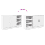 Sink Cabinet White 90x29x55 cm Engineered Wood - Low Angle