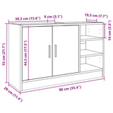 Sink Cabinet White 90x29x55 cm Engineered Wood - Extra Image