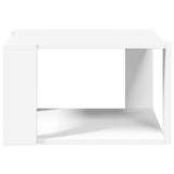 Coffee Table White 51.5x51.5x30 cm Engineered Wood - 45-Degree Angle