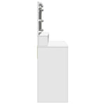 Dressing Table with LED White 80x41x134.5 cm
