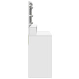 Dressing Table with LED White 80x41x134.5 cm - Rear View