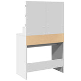 Dressing Table with LED White 80x41x134.5 cm - Close-Up Angle