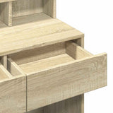 Dressing Table with LED Sonoma Oak 80x41x134.5 cm