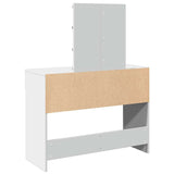 Dressing Table with LED White 100x40x130 cm - Close-Up Angle