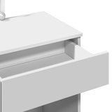 Dressing Table with LED White 100x40x130 cm - Extra Image