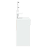 Dressing Table with LED White 100x40x130 cm