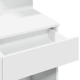 Dressing Table with LED White 100x40x130 cm - Extra Image