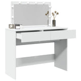 Dressing Table with LED White 100x40x120 cm - Top-Down View