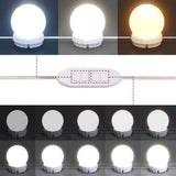 Dressing Table with LED White 100x40x120 cm - Extra Image