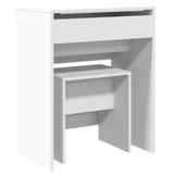 Dressing Table and Stool White 60x40x113.5 cm - Front View