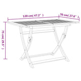 5 Piece Garden Dining Set Solid Wood Acacia - Extra Image
