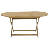 7 Piece Garden Dining Set Solid Wood Acacia - Close-Up Angle
